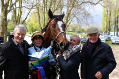 Baroncello und seine Connections im Absattelring (Foto: Dr.Jens Fuchs)