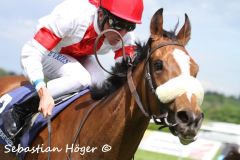 Daksha mit Adrie de Vries auf dem Weg zum Sieg im Diana-Trial. Foto: Bastian Höger