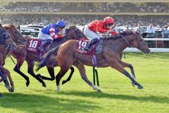 Highfield Princess landet mit  Jason Hart im Qatar Prix de l Abbaye ihren vierten Gr. I-Treffer. ©galoppfoto - Jimmy Clark