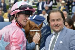 Jockey Sean Kirrane und Trainer Adam West. www.galoppfoto.de - JJ Clark