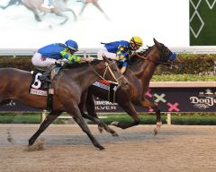 Favoritensieg im Pegasus World Cup durch National Treasure. Foto: Gulfstream/Lauren KIng