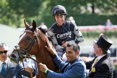 Rajasinghe nach dem Sieg in den Coventry Stakes. www.galoppfoto.de