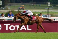 Ruler of the World gewinnt mit Frankie Dettori den Prix Foy, Gr. II, 2014-in Longchamp. Foto: Dr. Jens Fuchs