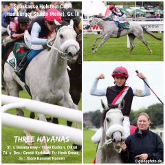 Three Havanas gewinnt mit Thore Hammer-Hansen den Sparkasse Holstein Cup (Hamburger Stuten Meile) . ©galoppfoto - Sabine Brose/Frank Sorge