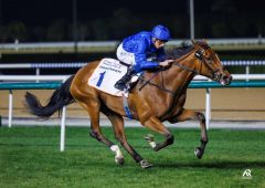 With The Moonlight gewinnt 2023 ihr zweites Gr.-Rennen in Meydan. Foto: DRC